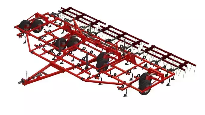 WG 0038 - Field cultivator 10m 3D model