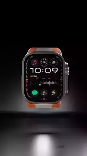 smart watch Low-poly 3D model