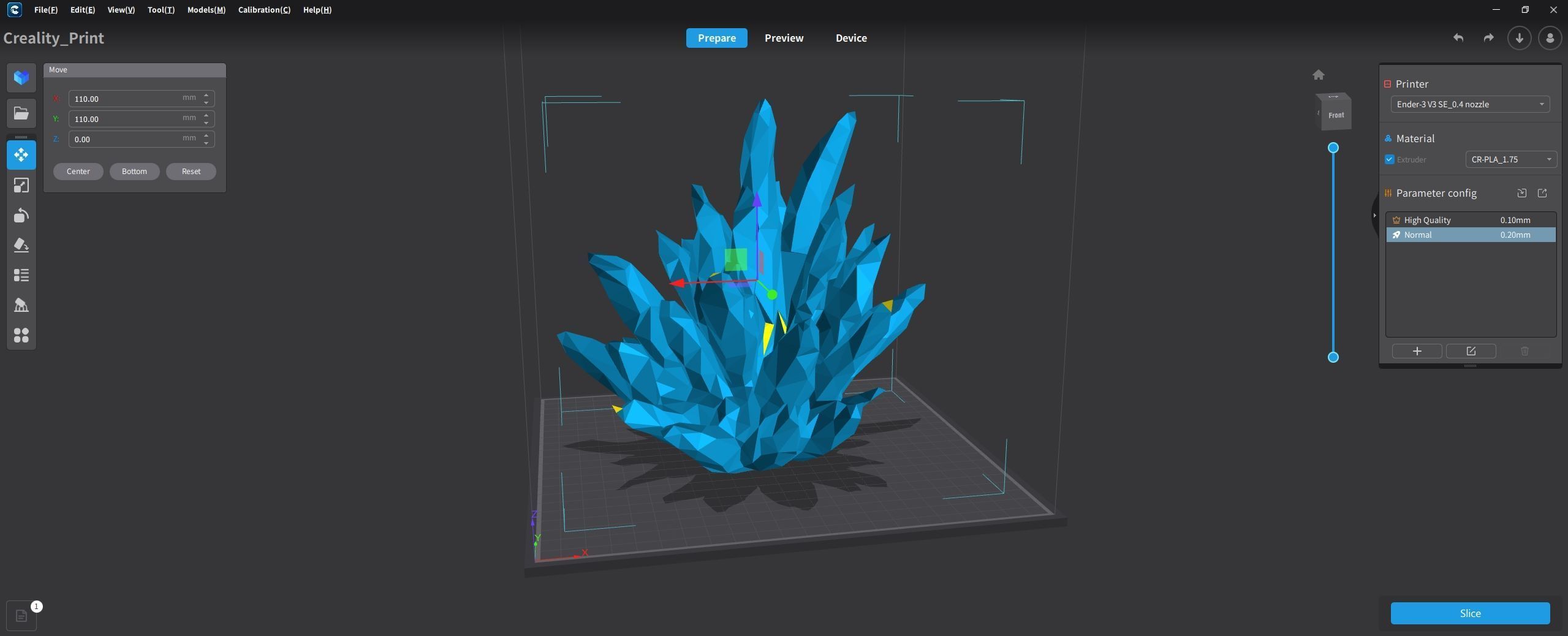 Crystal Low-poly 3D model_11