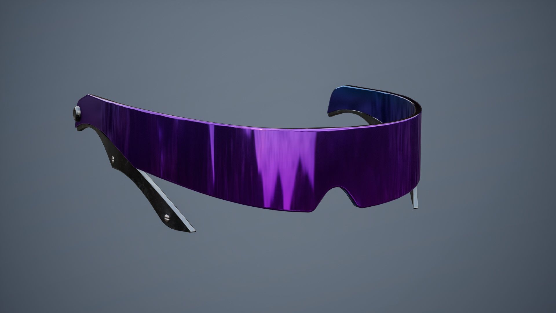 Sci-Fi Glasses Visor Pack 3 Low-poly 3D model_28