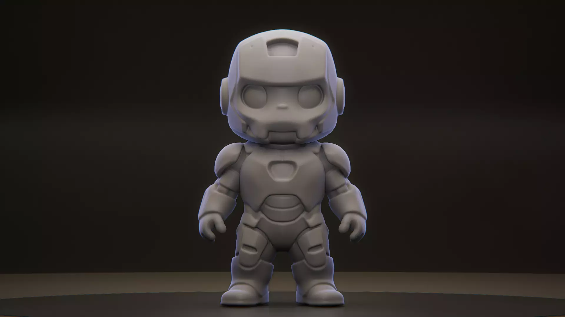 Labubu Iron Man Stylized Superhero Figurine for 3D Printing 3D print model_0