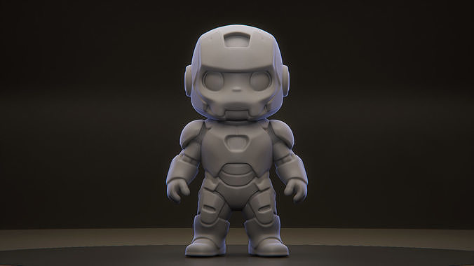 Labubu Iron Man Stylized Superhero Figurine for 3D Printing 3D print model