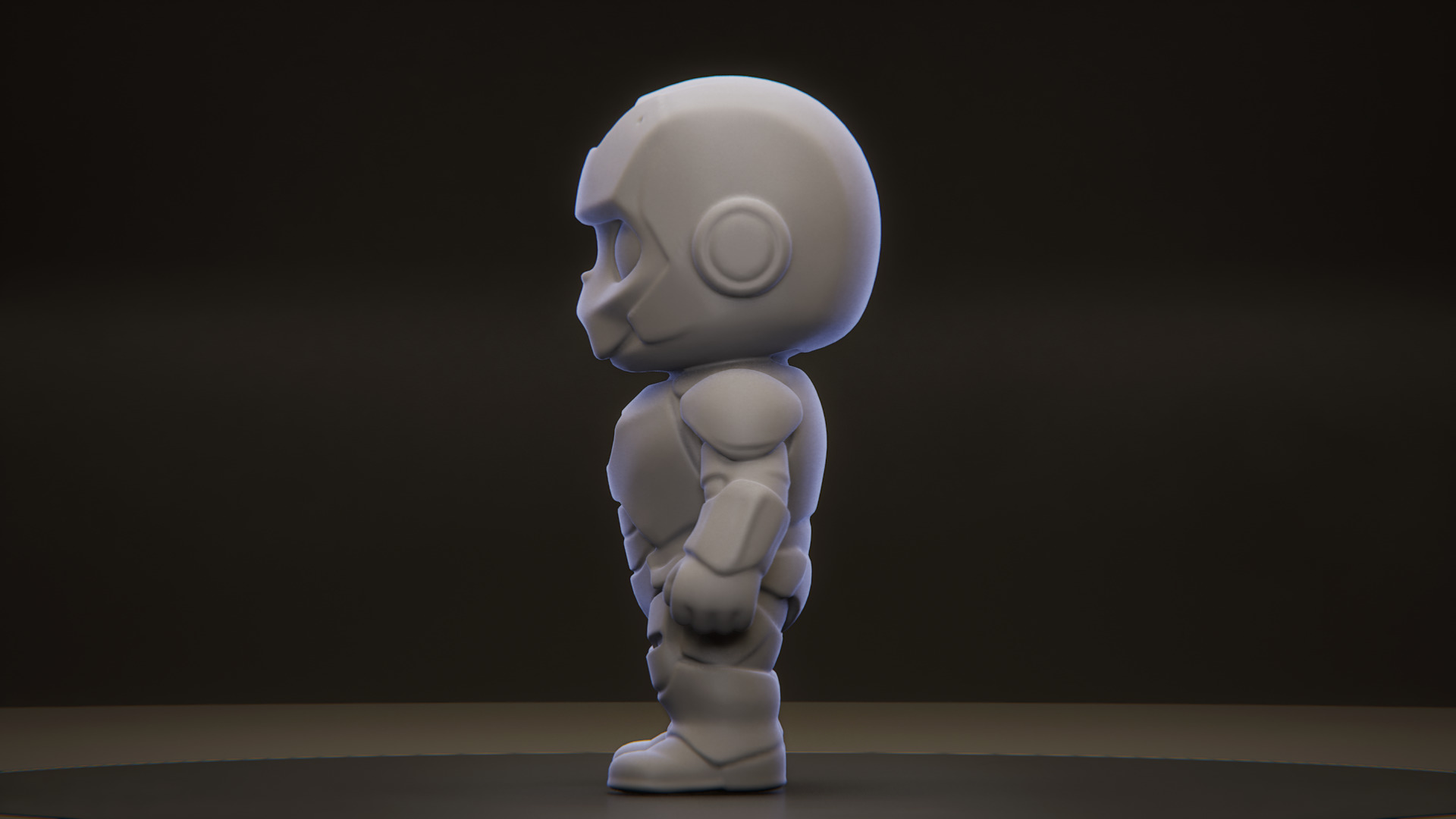 Labubu Iron Man Stylized Superhero Figurine for 3D Printing 3D print model_3