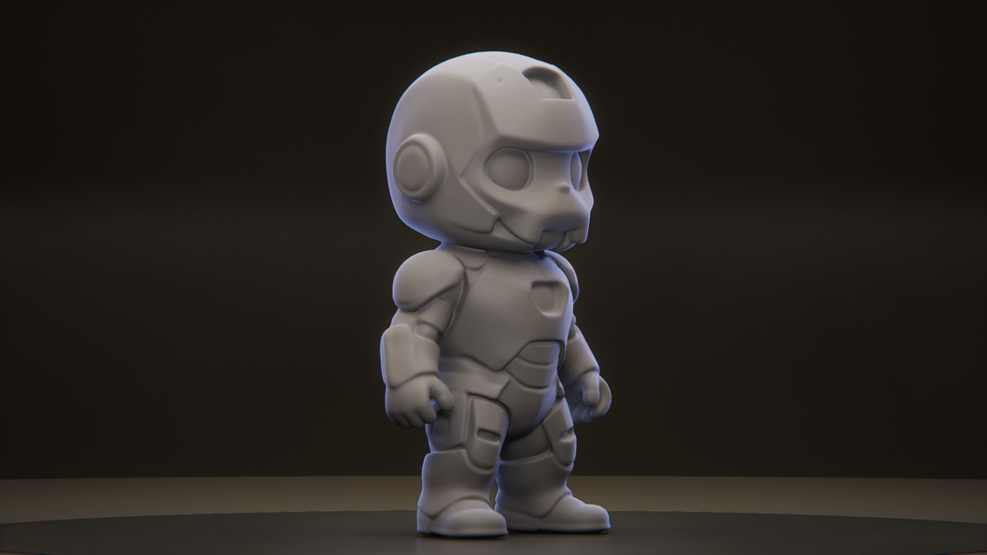 Labubu Iron Man Stylized Superhero Figurine for 3D Printing 3D print model_8