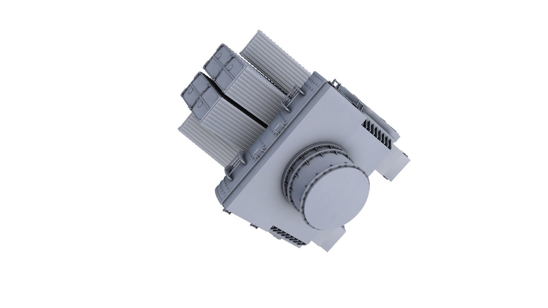 Mk-16 Launching System Naval Gun 3D model_5