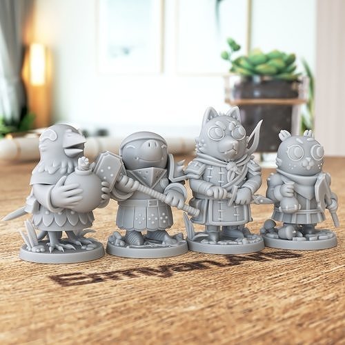 Root Boardgame The Underworld Expansion and Two Vagabond 3D print model