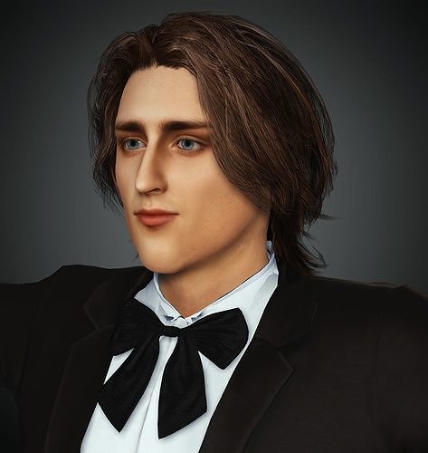 Realistic Franz Liszt 3D Super Model 3D model
