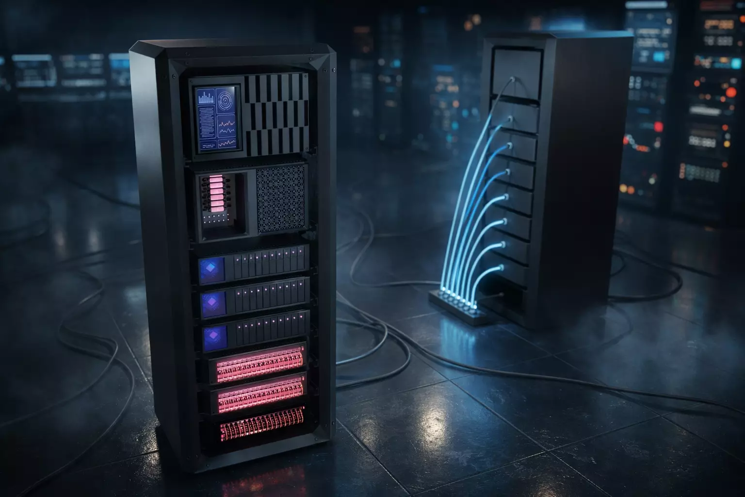 Server rack 3D model