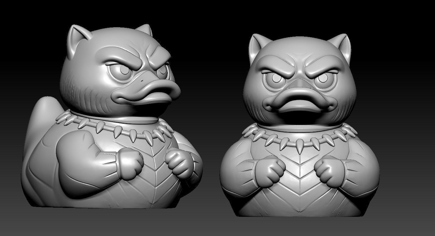 Rubber Duck - Black Panther DC comics - 3d print 3D print model_2