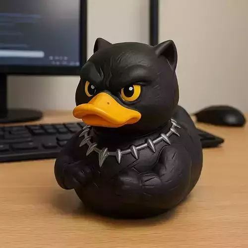 Rubber Duck - Black Panther DC comics - 3d print