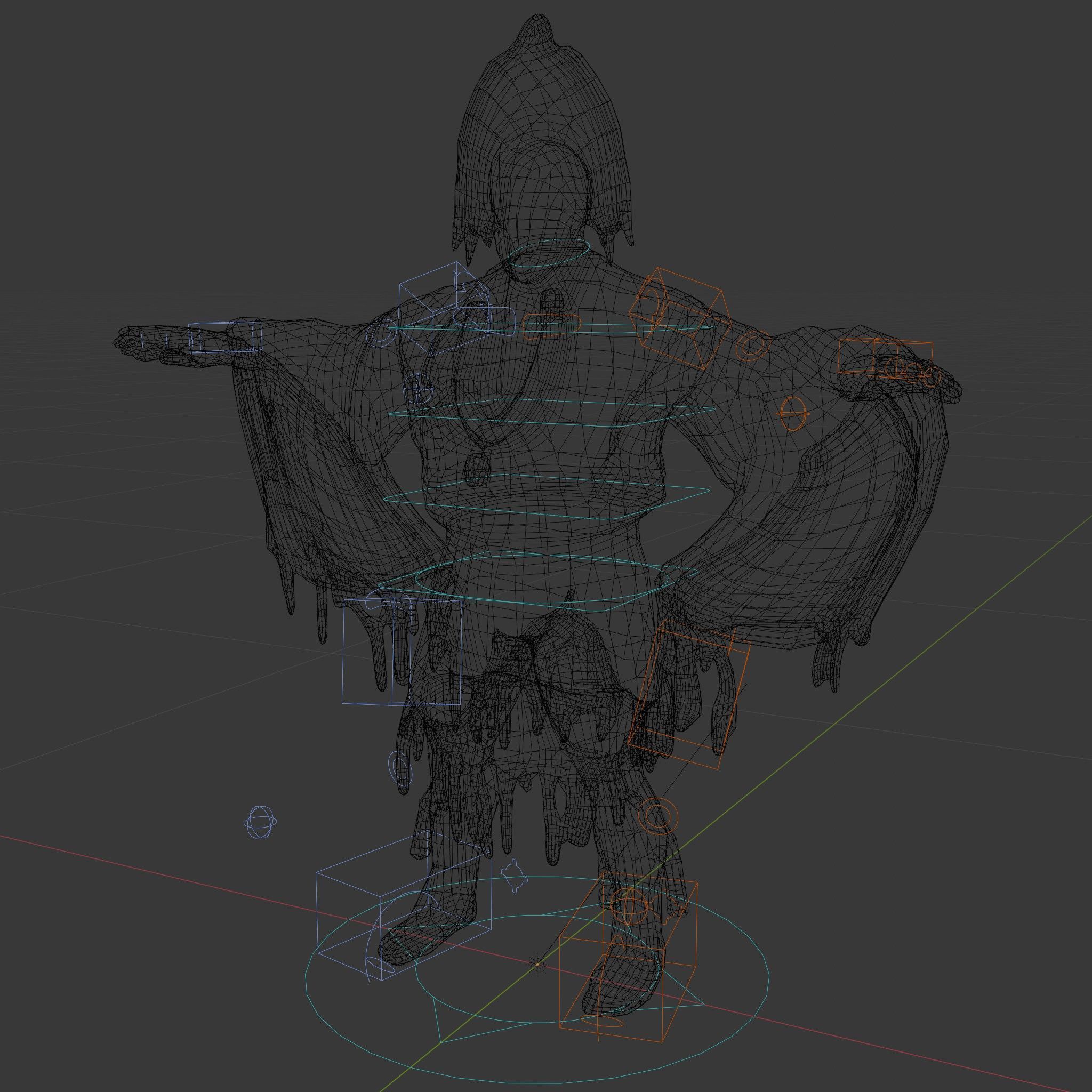 Indigenous Elder Character Model Rigged and Animated Low-poly 3D model_6