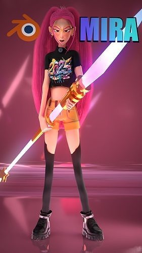 Mira - K Pop Demon Hunters 3D model