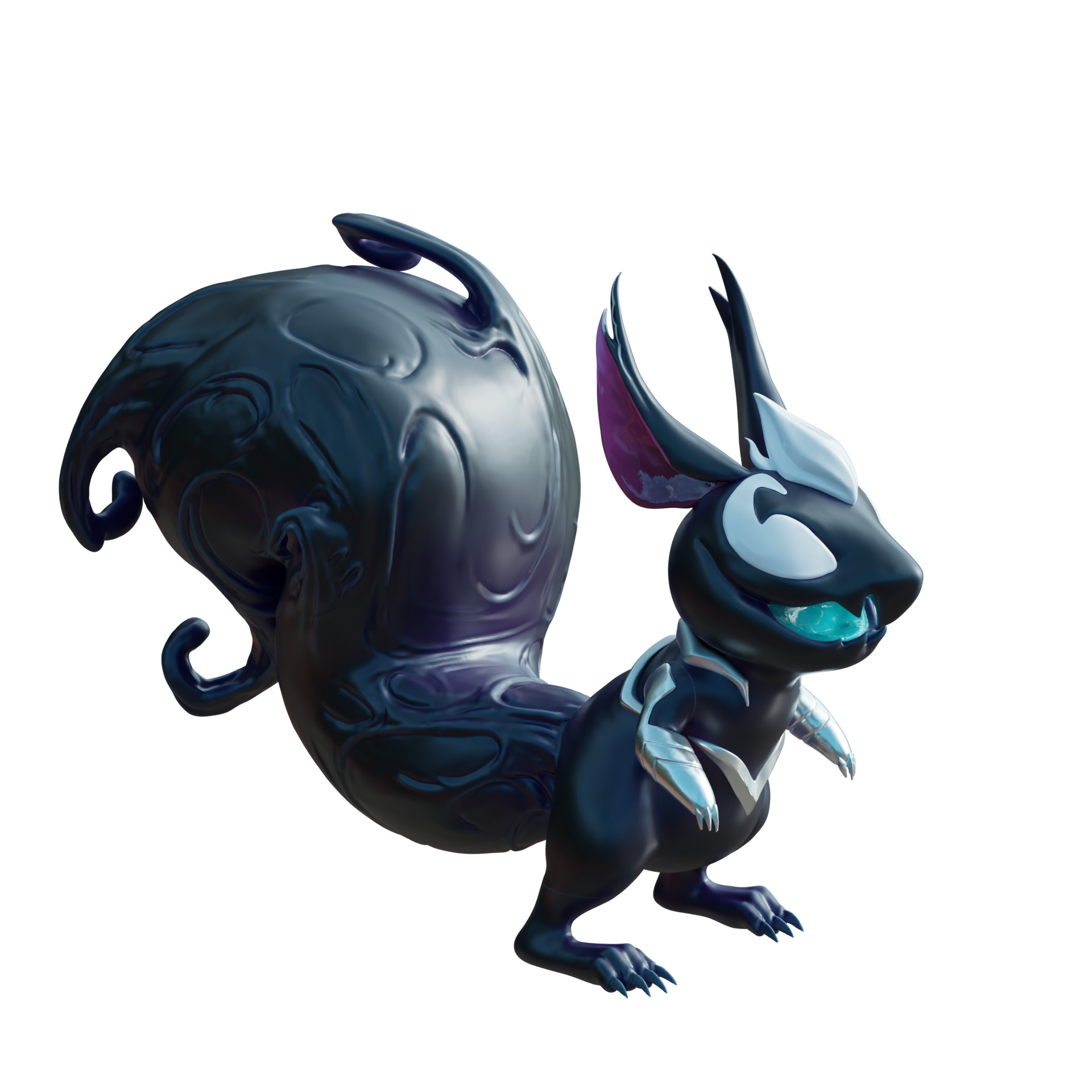 Squirrel Girl - Symbiote Helmet mask cosplay marvel rivals 3D print model_5