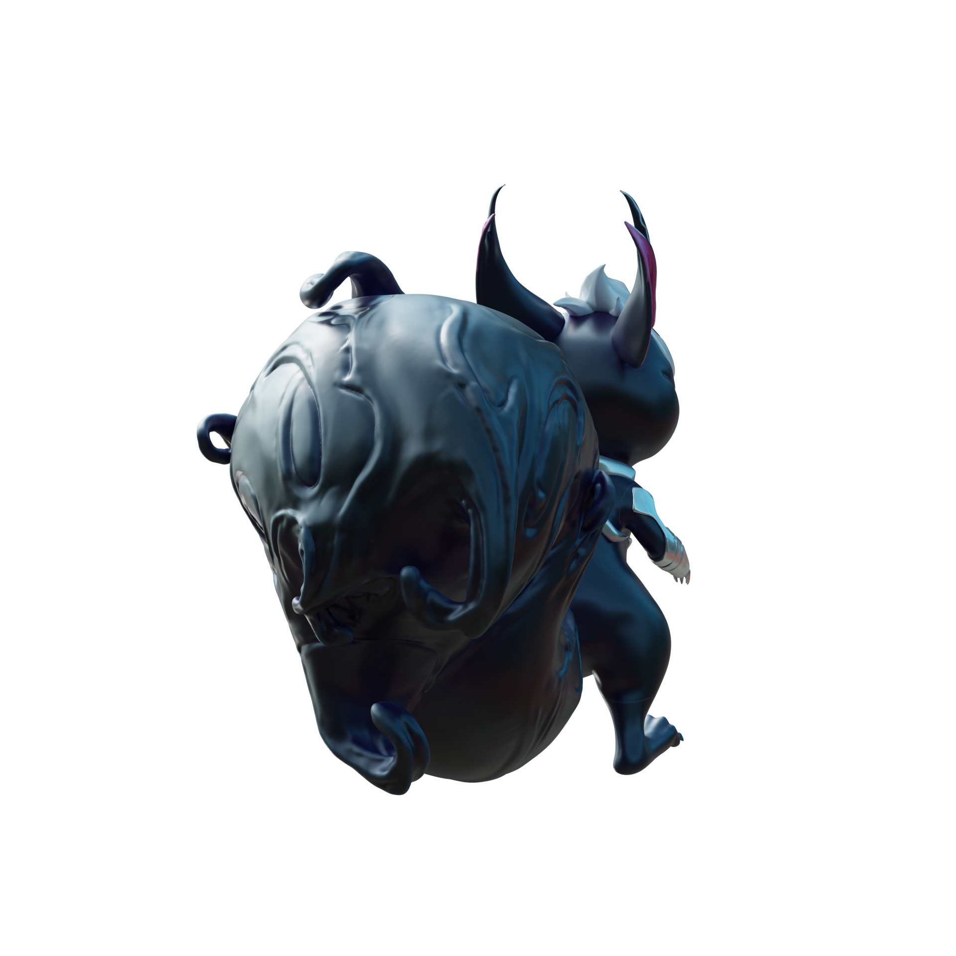 Squirrel Girl - Symbiote Helmet mask cosplay marvel rivals 3D print model_3