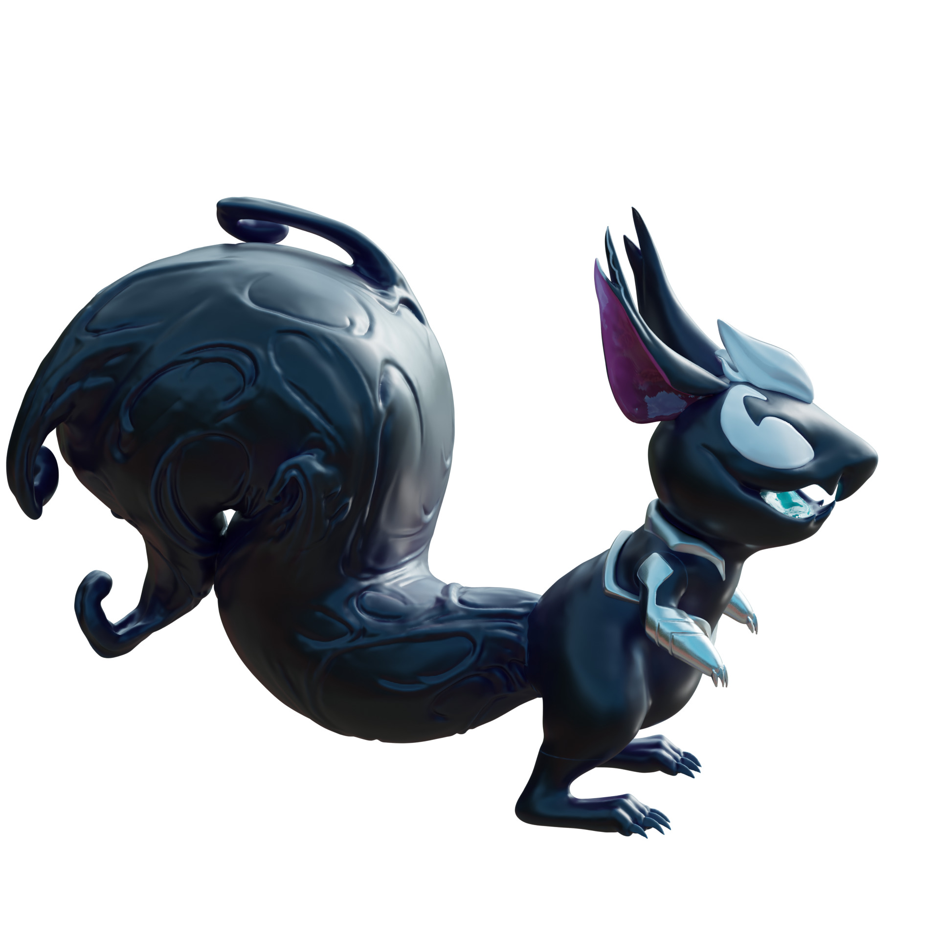 Squirrel Girl - Symbiote Helmet mask cosplay marvel rivals 3D print model_4