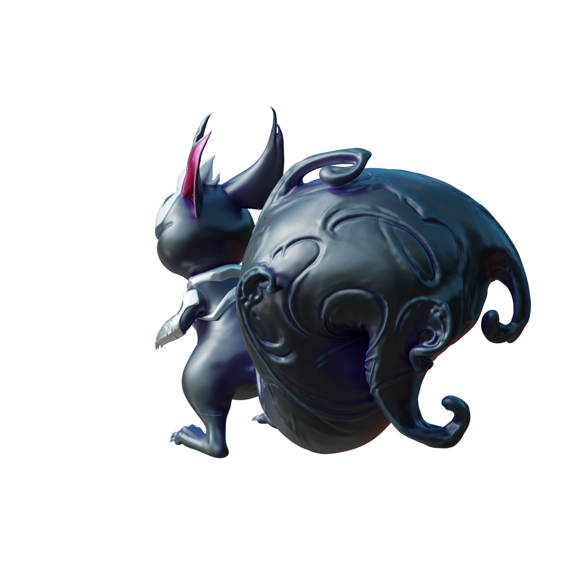 Squirrel Girl - Symbiote Helmet mask cosplay marvel rivals 3D print model_2