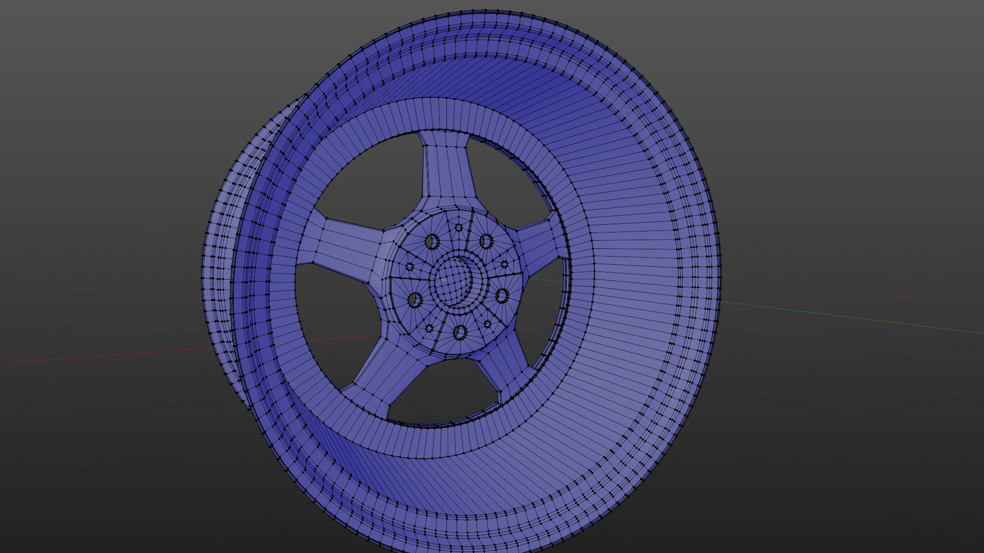 car rim 3D model_7
