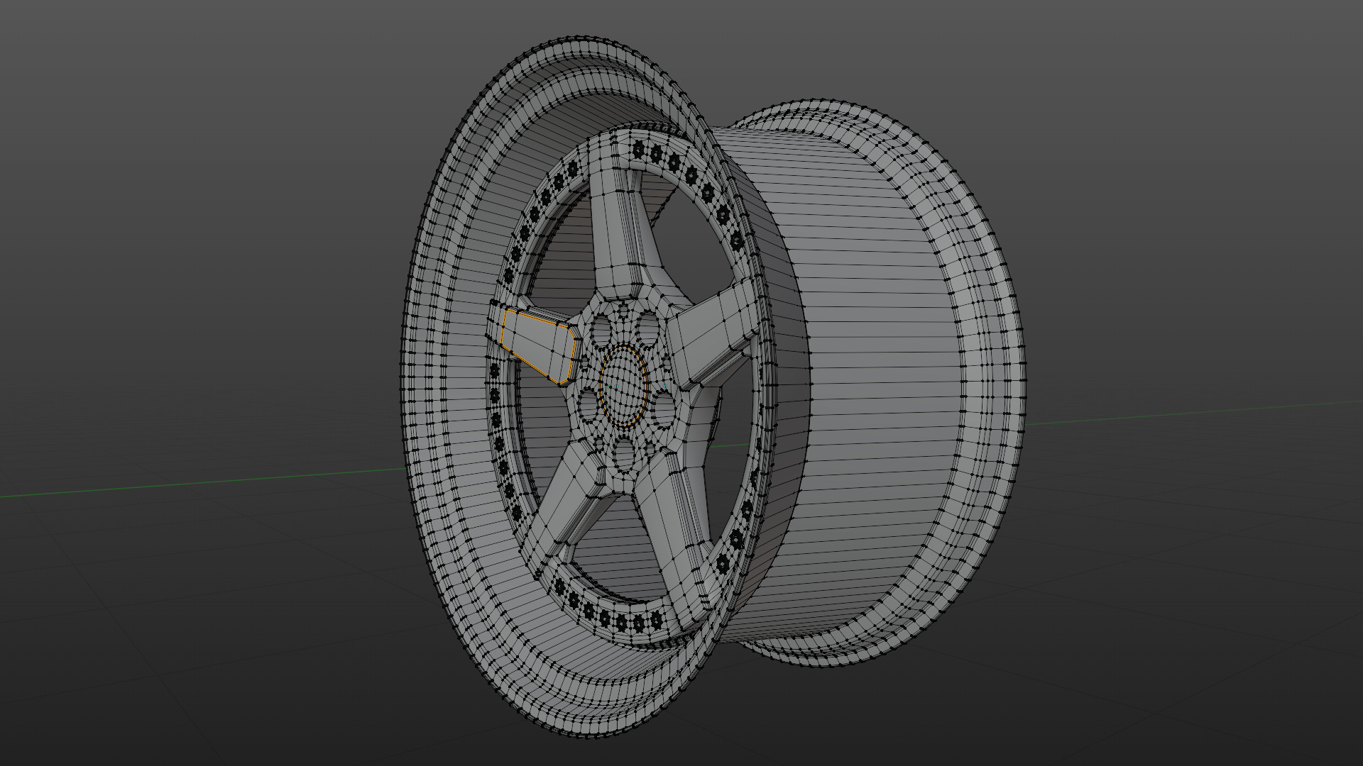 car rim 3D model_3