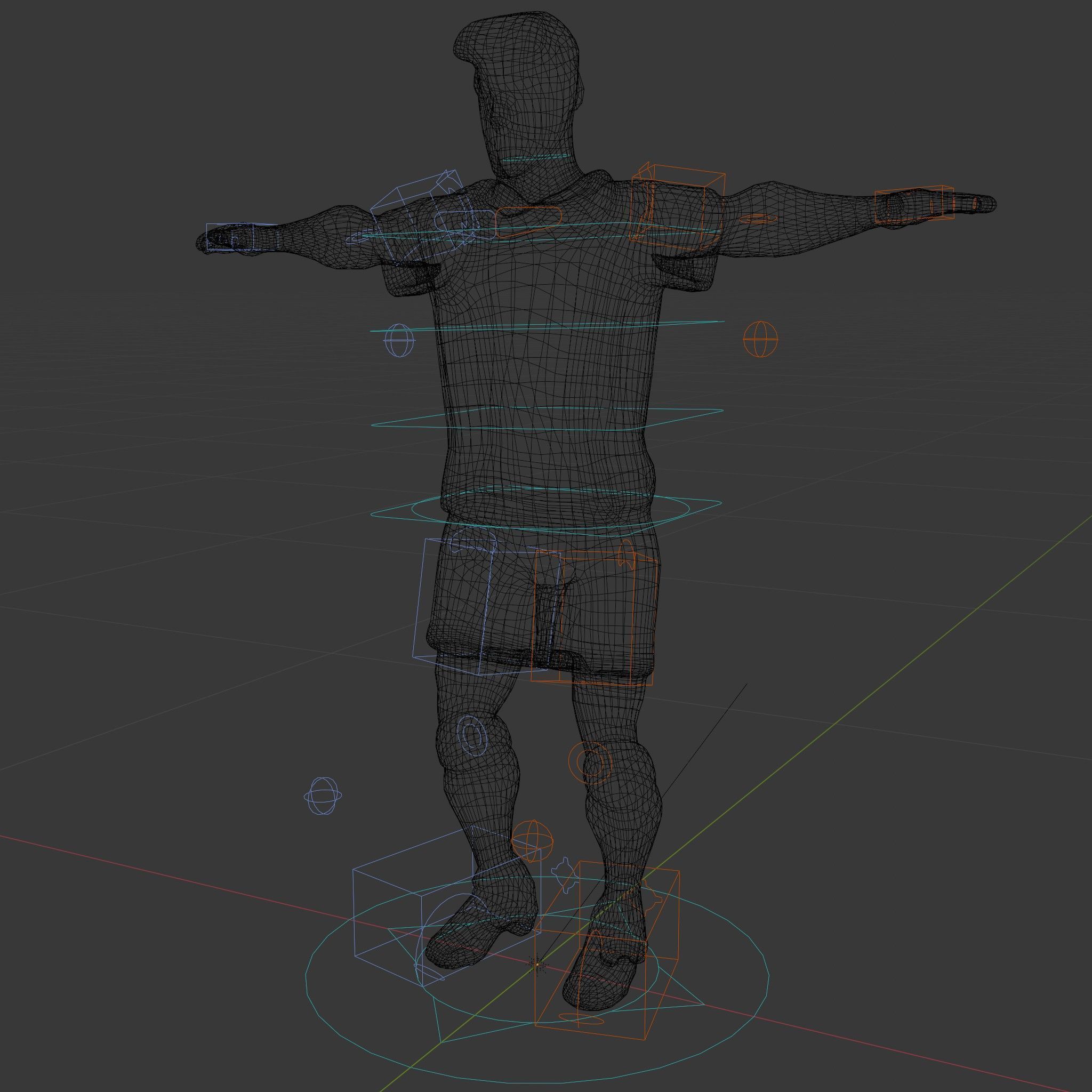 Young Male Soccer Player Rigged and Animated D Character Model Low-poly 3D model_6