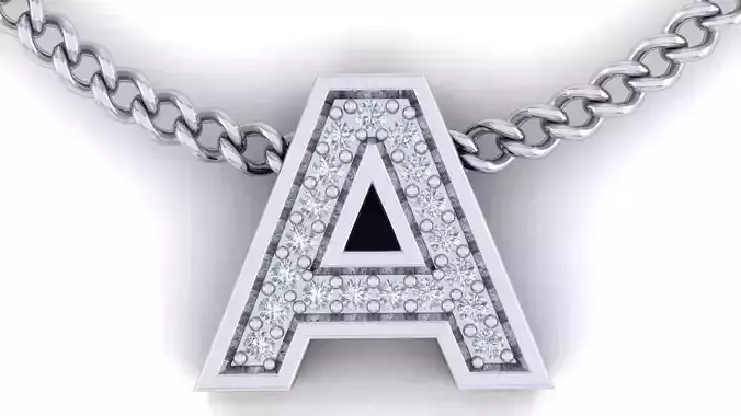 Initial Letter Pendant A