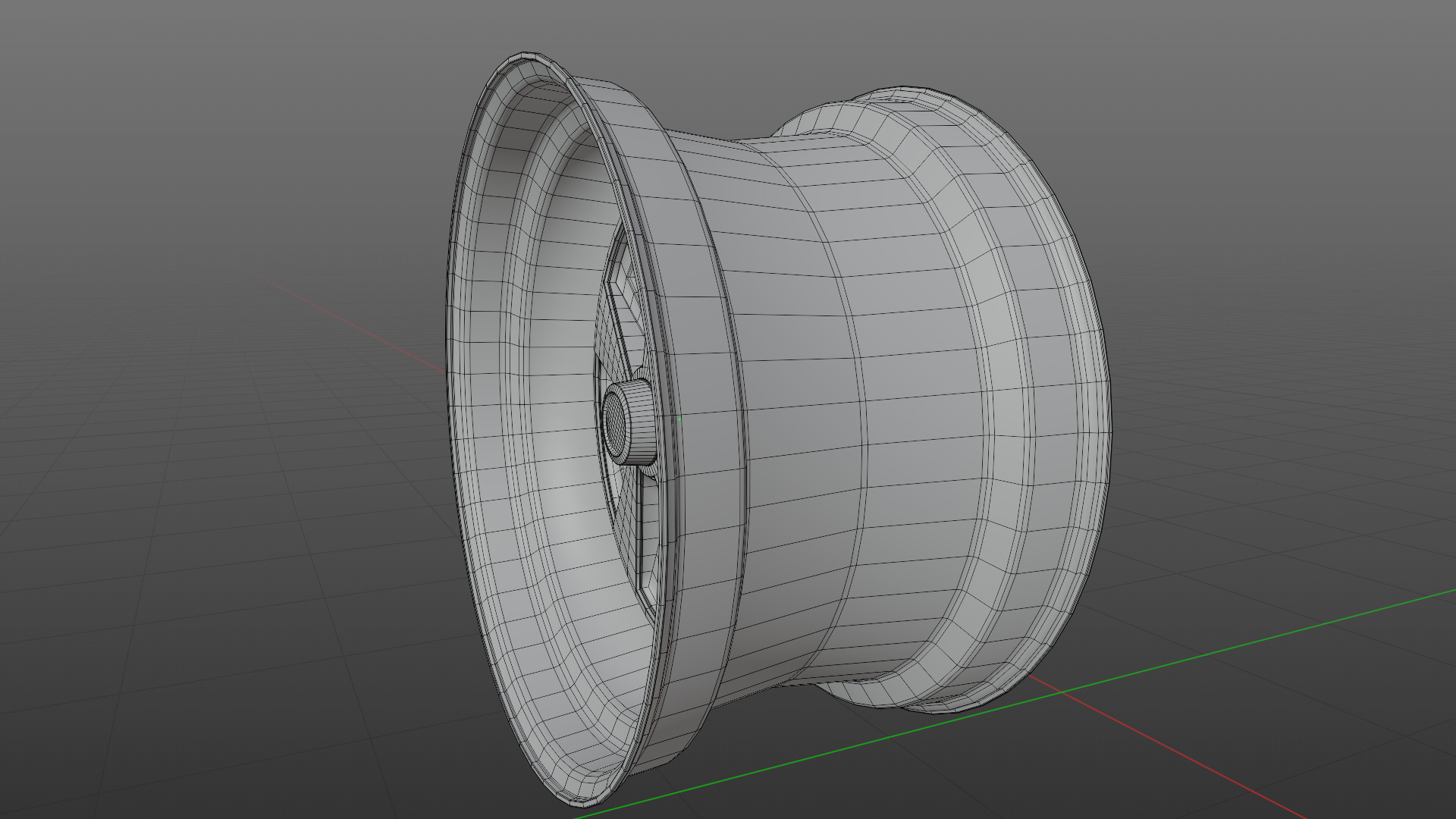 american muscle car wheel 3D model_5