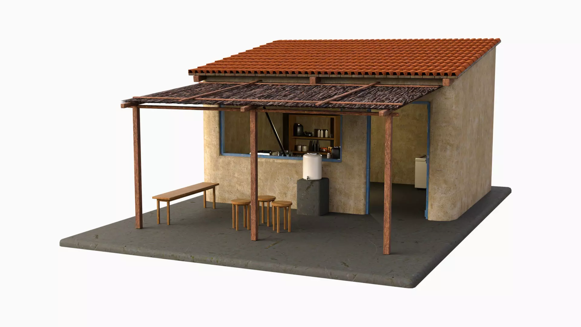 Tea Shop 3D model
