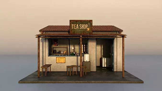 Countryside Tea Shop 3D model