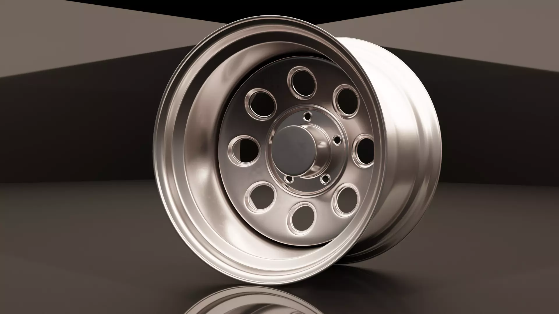 muscle car rims 3D model