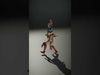 Colorful Tribal Warrior Female Character Rigged and Animated Low-poly 3D model_2