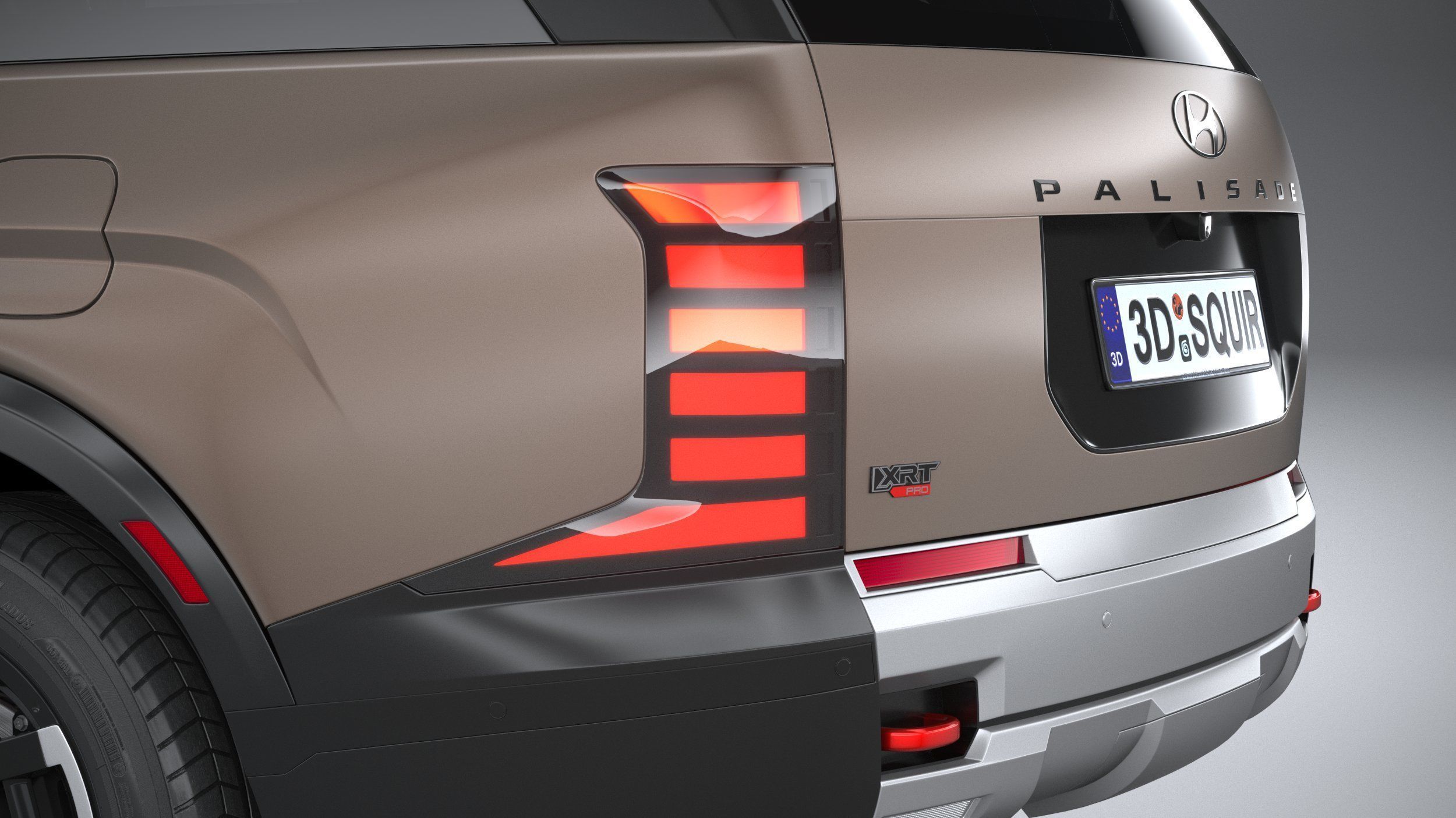 Hyundai Palisade XRT Pro 2026 3D model_7