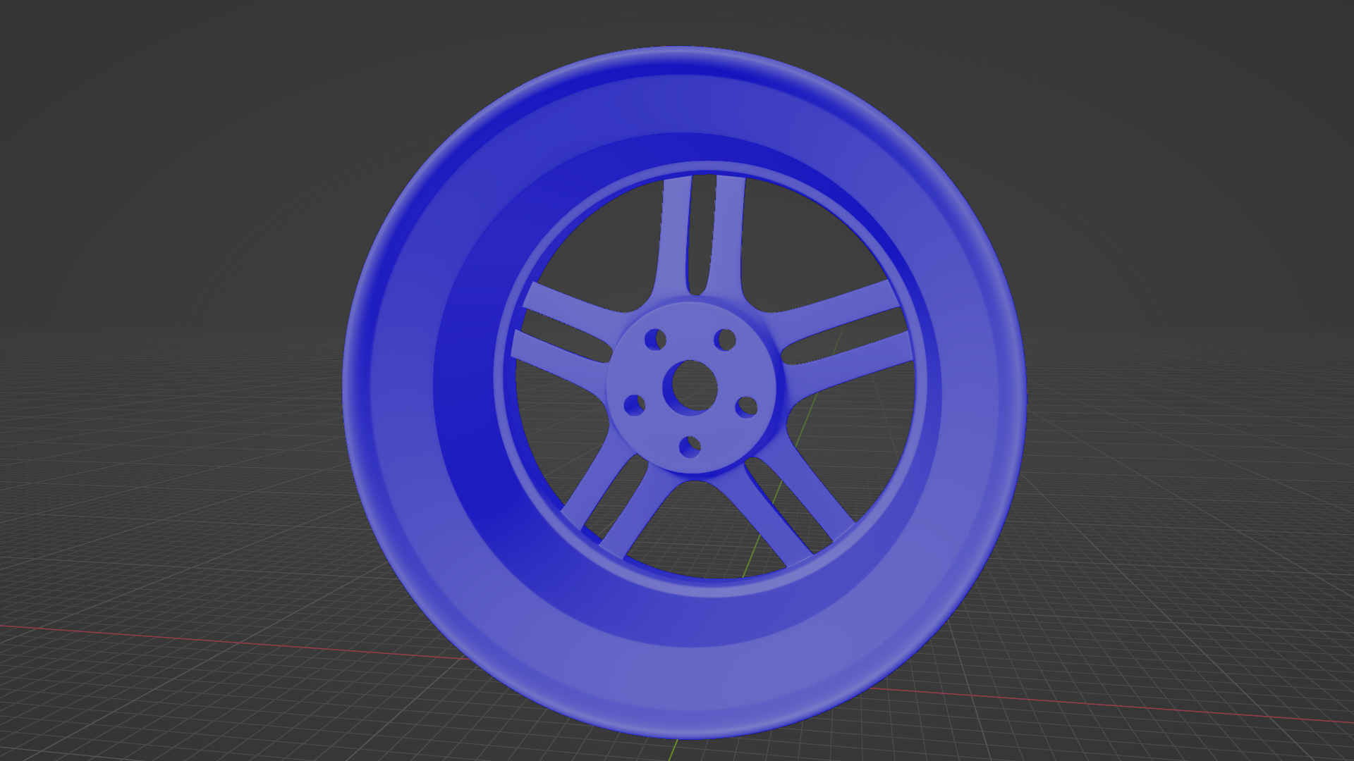 classic car wheel 3D model_6