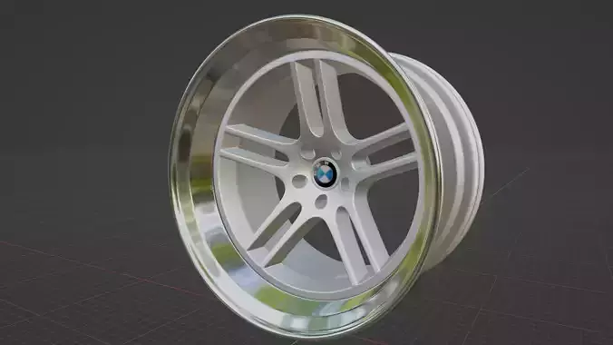 classic car wheel 3D model