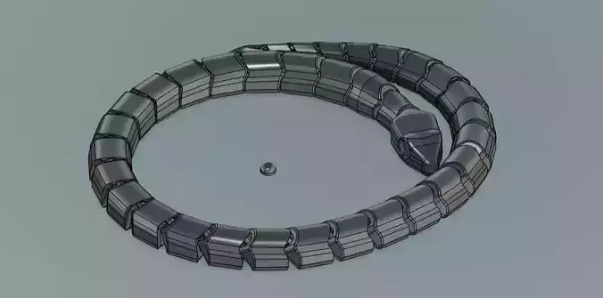 Articulated snake for 3D ptint