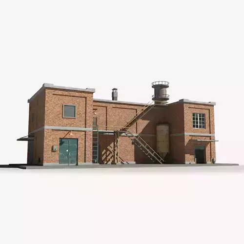 Factory xx2 Low-poly 3D model