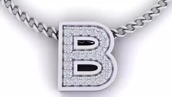 Initial Letter Pendant B
