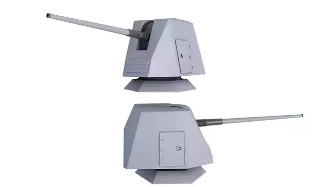 Mk 45 Naval Gun 3D model