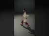Indigenous D Character Model Rigged and Animated Low-poly 3D model_2