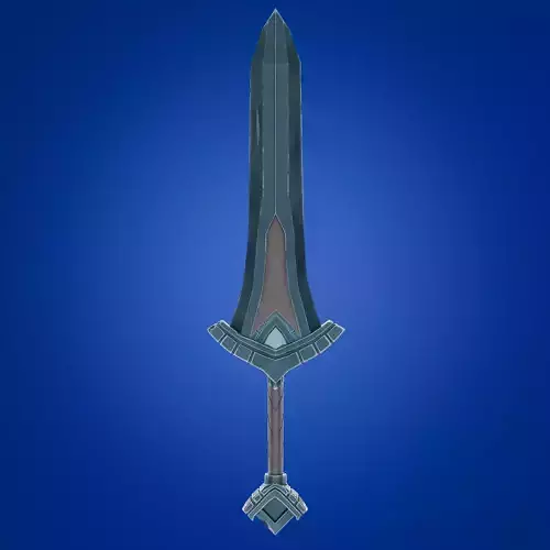 Stylized Sword Low Poly Game Ready