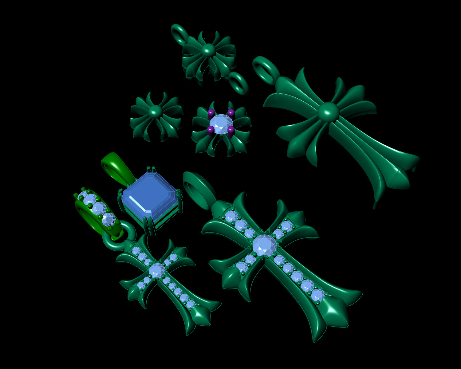 The most lifelike version chrome heart 3D print model_2