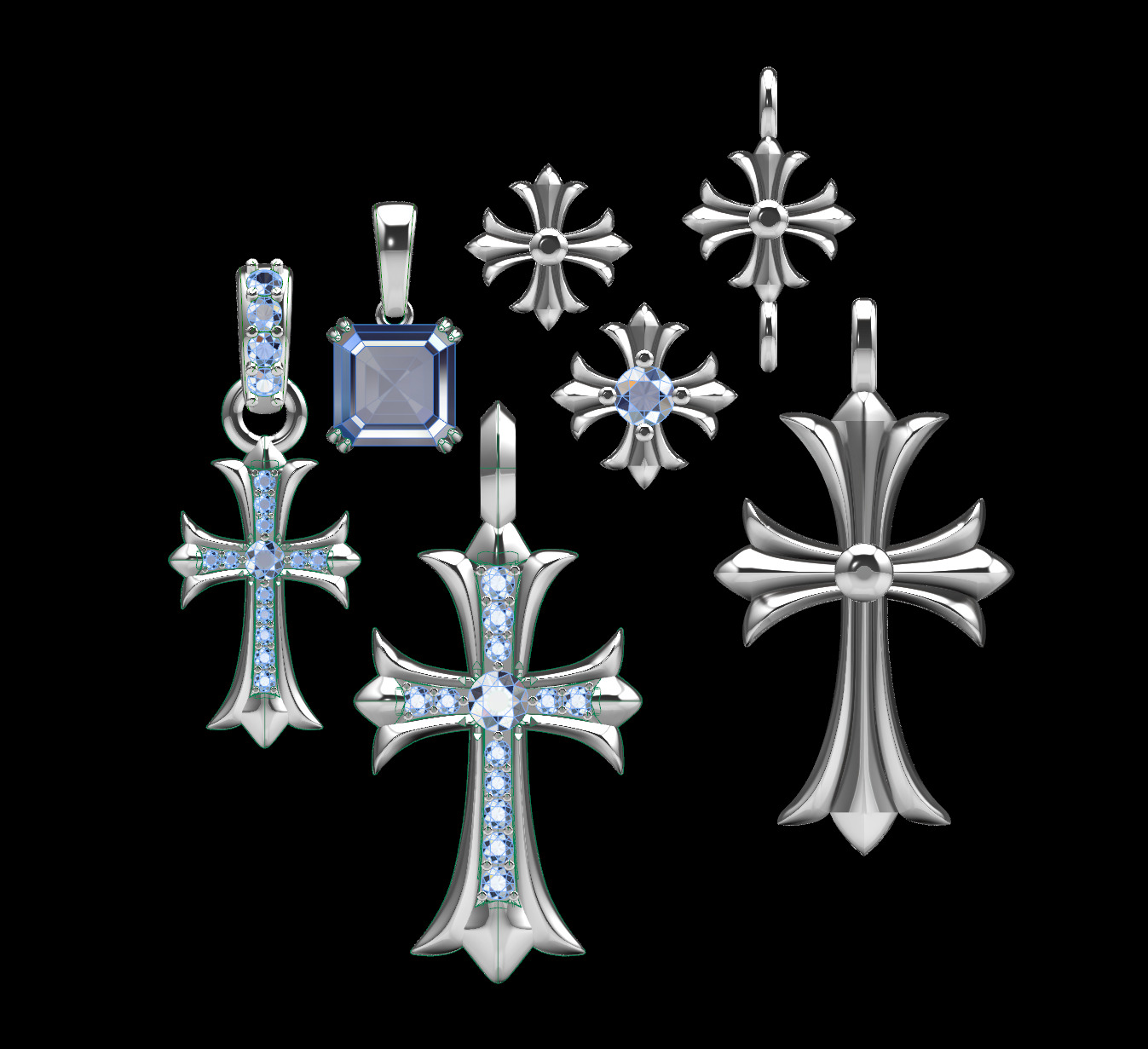 The most lifelike version chrome heart 3D print model_1