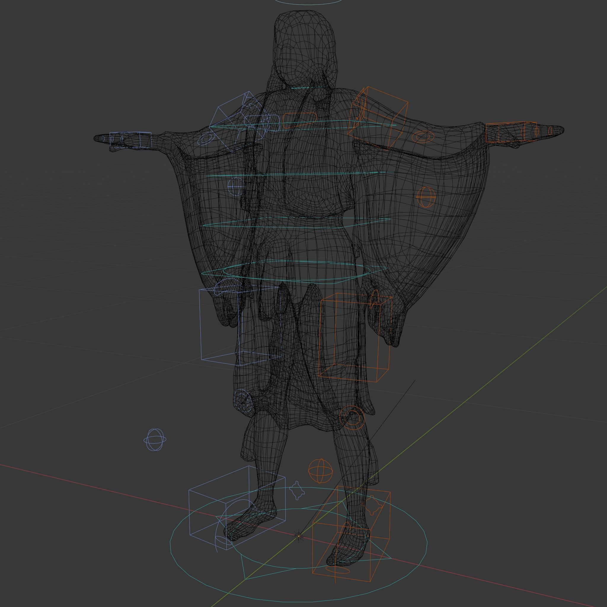 D Character NativeInspired Outfit Rigged and Animated Low-poly 3D model_6