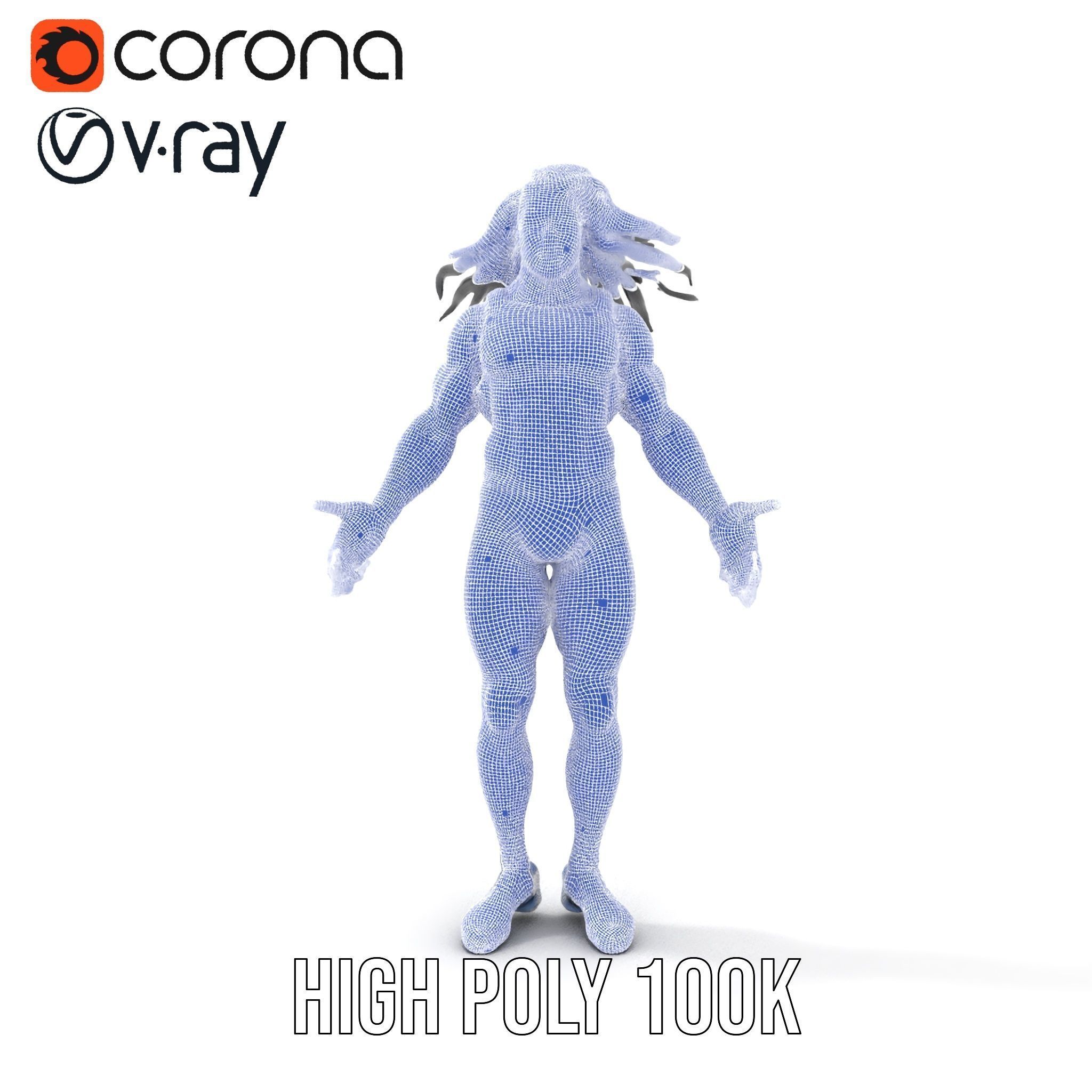 Athletic Runner Character Model Rigged and Animated for Games Low-poly 3D model_36