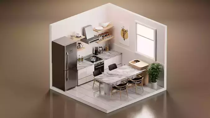 Kitchen isometric