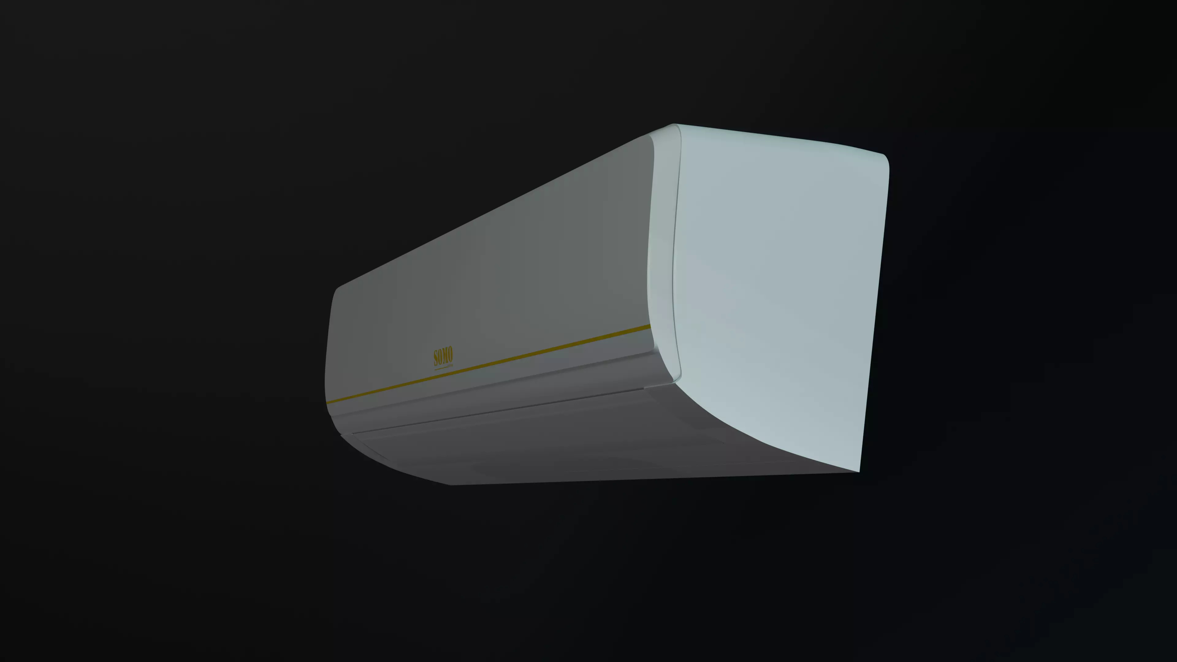 air conditioner full model 3D model_1