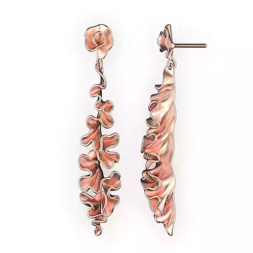 Marine Flora Form Earrings