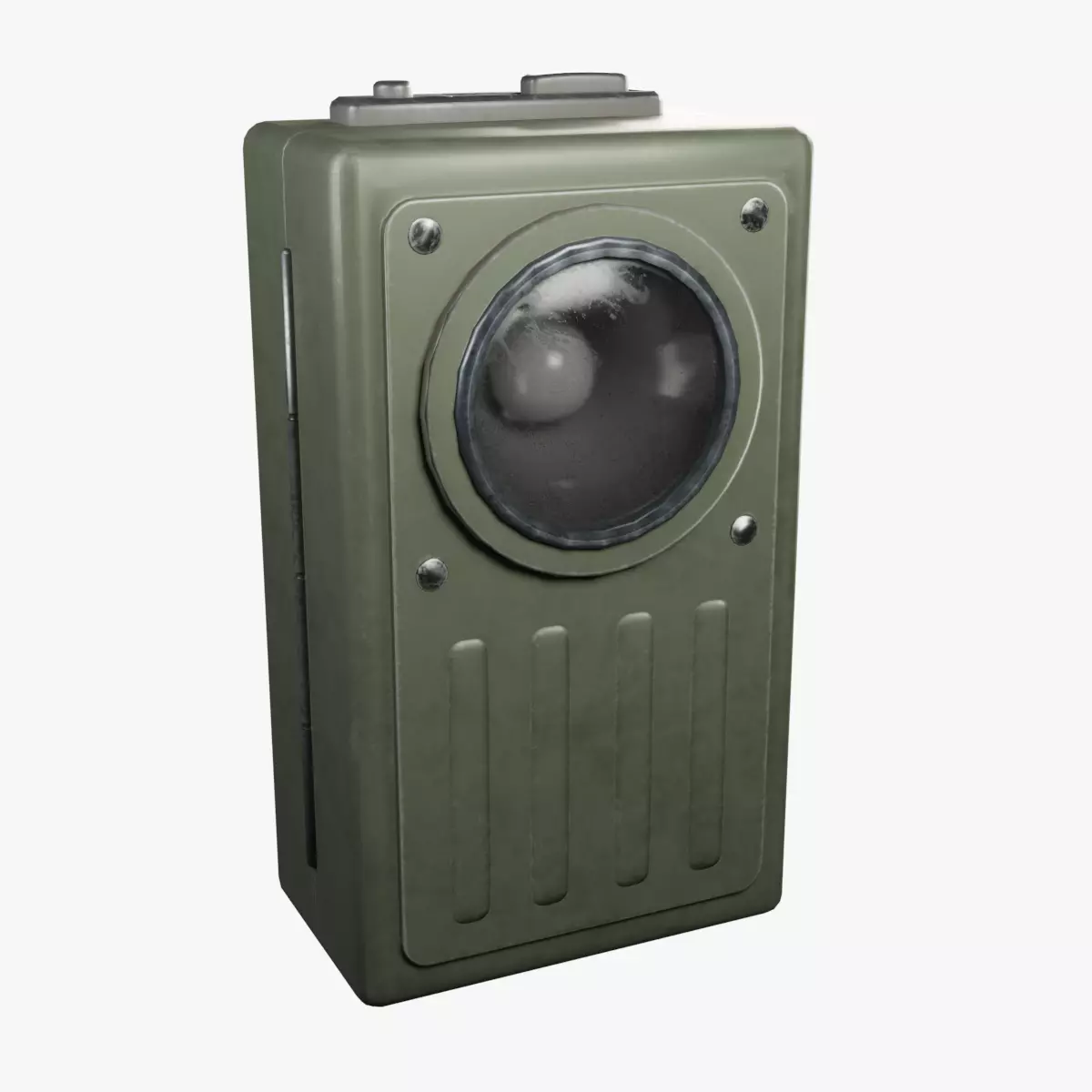 Flashlight Low-poly 3D model_0