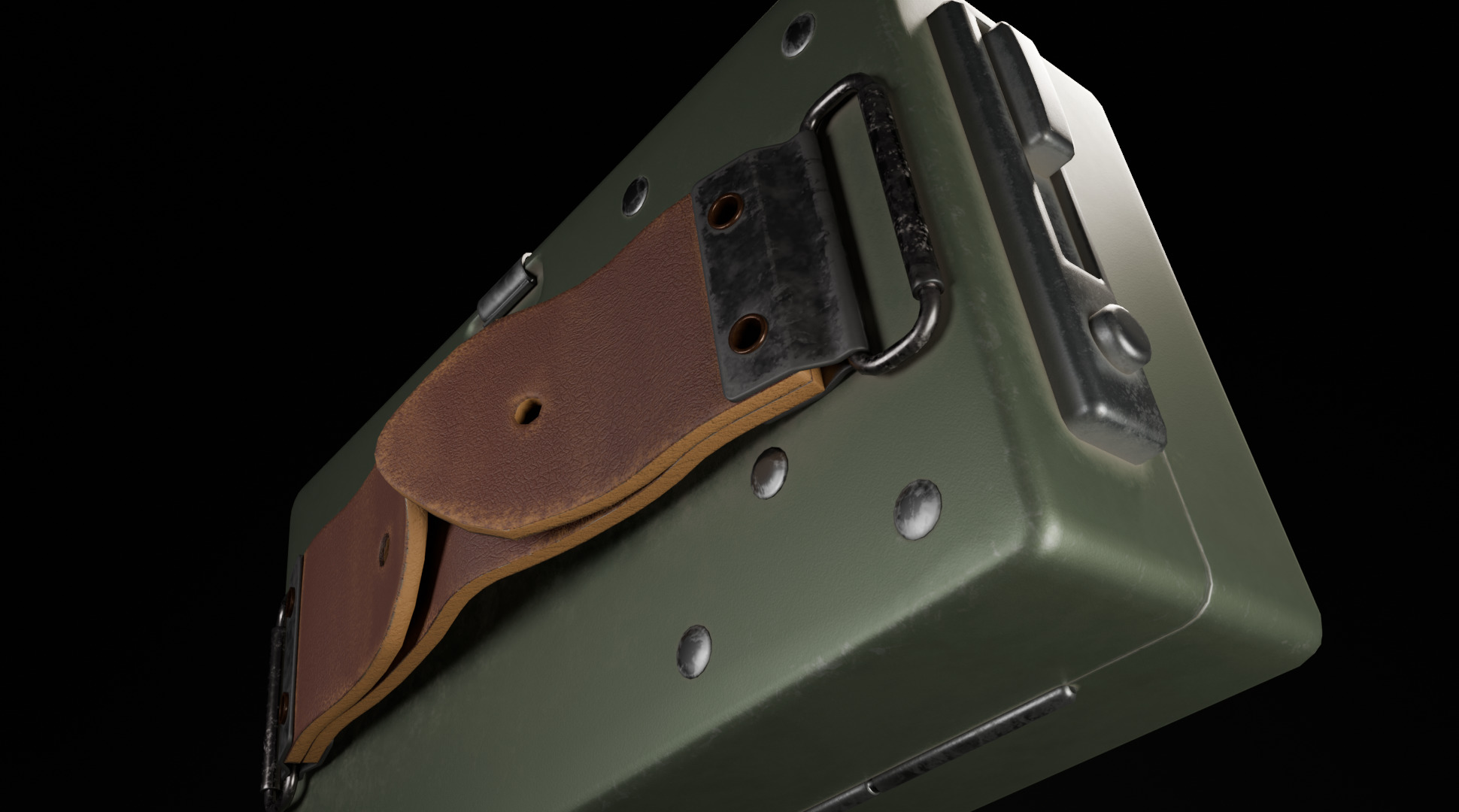 Flashlight Low-poly 3D model_5