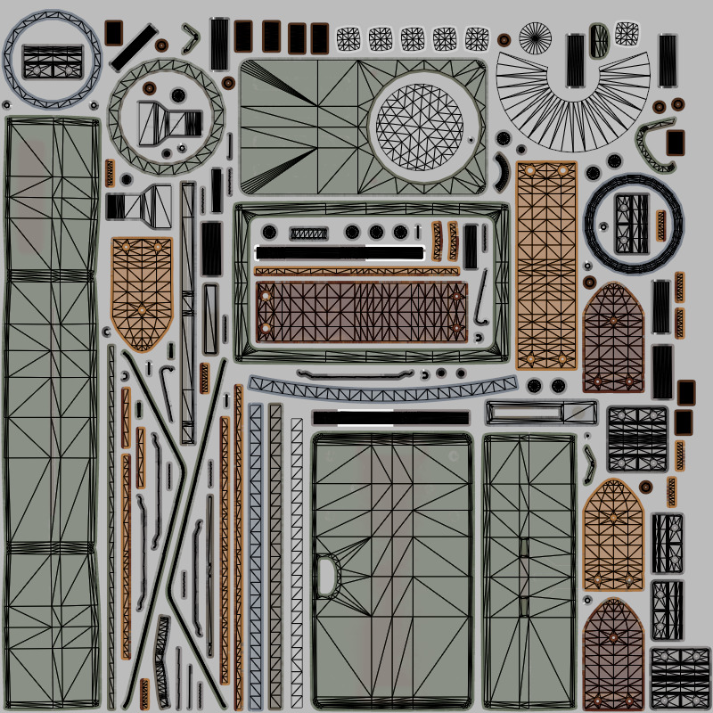 Flashlight Low-poly 3D model_9