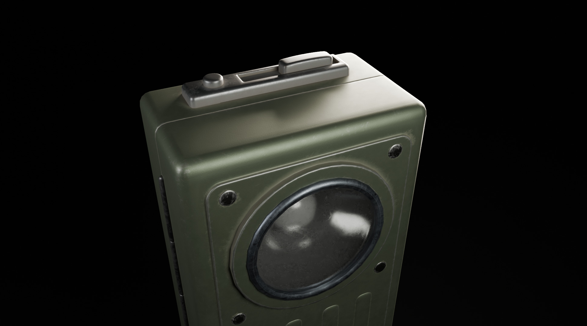 Flashlight Low-poly 3D model_6