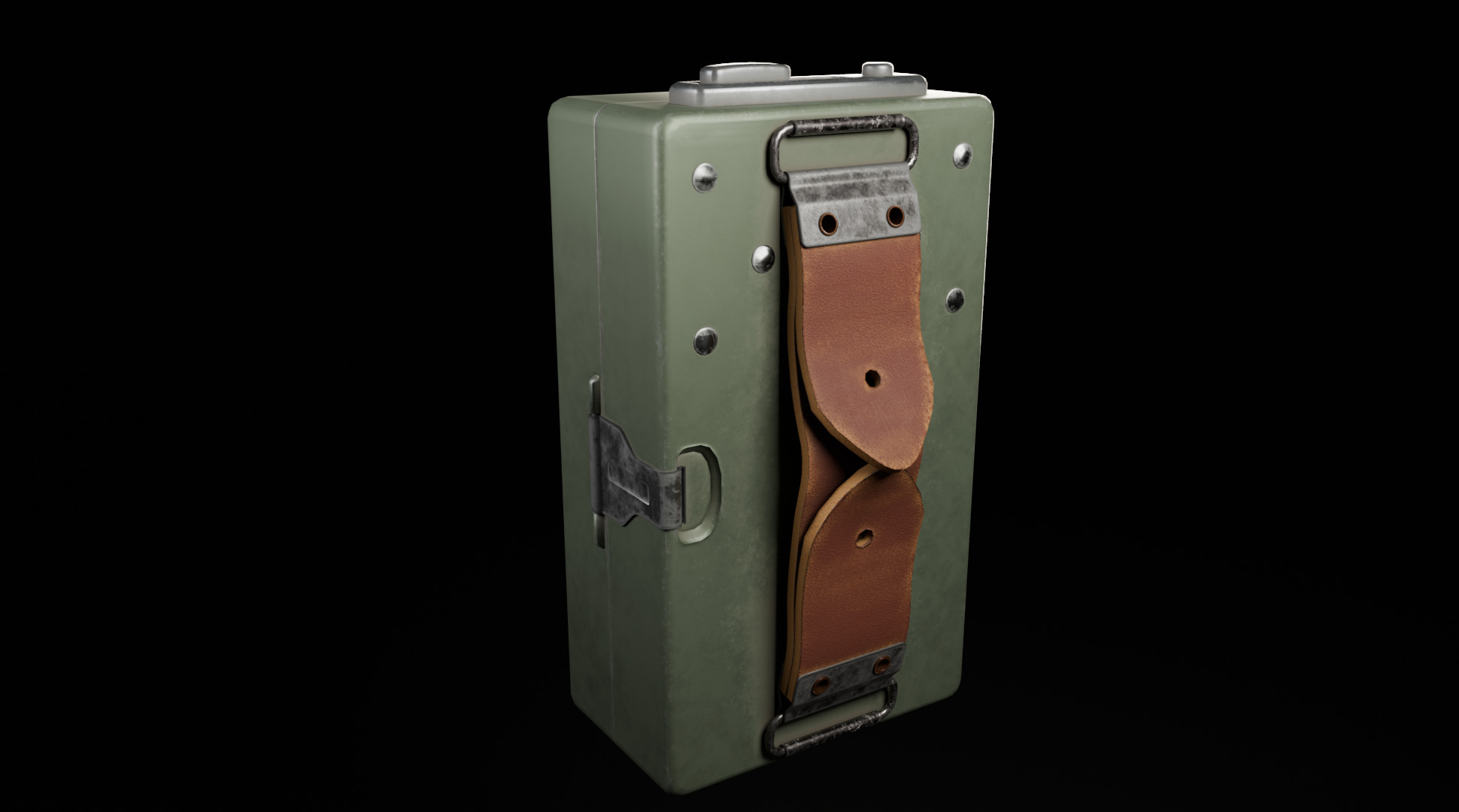 Flashlight Low-poly 3D model_3